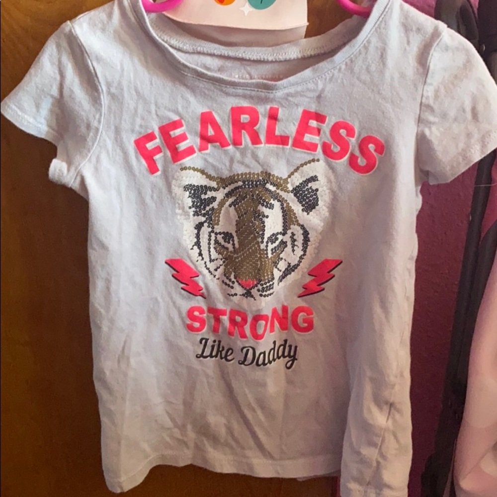 Light Gray and pink T-shirt